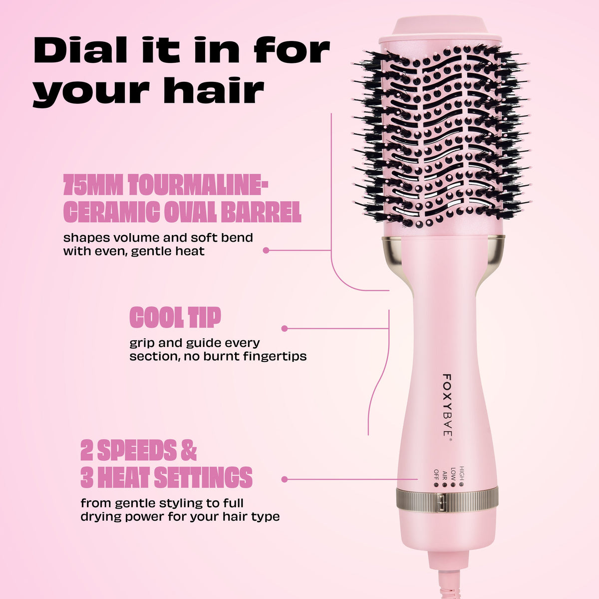 75mm Blush Blow Dryer Brush