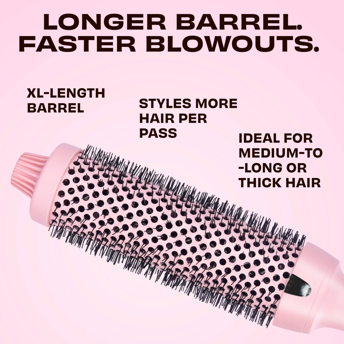 Hottie Hot XL Long-Barrel Thermal Round Brush